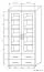 Vitrine Kerowagi 02, couleur : chêne Sonoma - Dimensions : 200 x 100 x 41 cm (H x L x P)