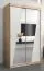 120 cm de large Armoire avec 2 portes | 5 casiers | Couleur: Chêne Sonoma / Blanc Abbildung