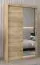 120 cm de large Armoire avec 5 casiers et 2 portes | Couleur: Chêne Sonoma Abbildung