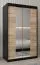 120 cm de large Armoire avec 2 portes | 5 casiers | Couleur: Noir Abbildung