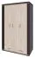 Armoire | 3 portes battantes | 2 tiroirs | 5 casiers | avec tringle à vêtements | 120 cm de large | Couleur: Chêne Sonoma Abbildung