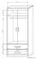 85 cm de large Armoire avec 2 portes et 2 tiroirs | Couleur: Érable | Profondeur: 55 cm Abbildung