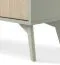 Table de chevet moderne Crewe 01, couleur : eucalyptus / chêne - dimensions : 54 x 54 x 38 cm (h x l x p)