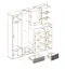 Ensemble d’entrée Sviland 6 pièces | Chêne Wellington & blanc brillant | LED intégrée | Rangement optimisé