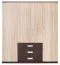 Armoire à portes battantes / penderie Sepatan 04, couleur : Wenge / Chêne de Sonoma - Dimensions : 200 x 180 x 60 cm (H x L x P)