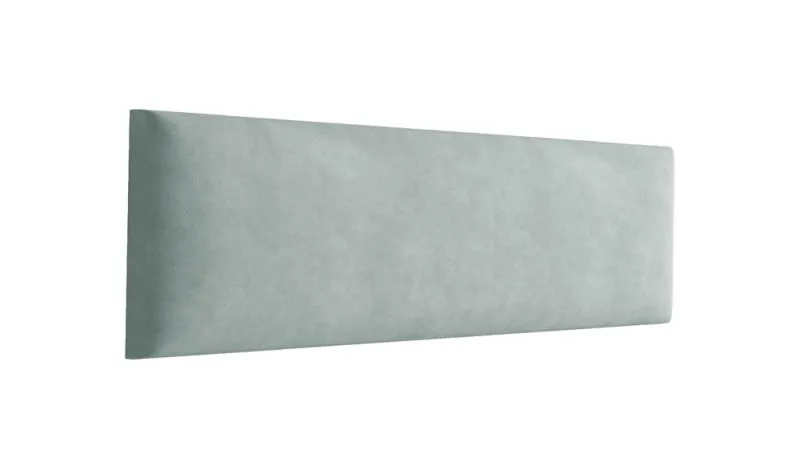 Panneaux rembourrés, lot de 10, Couleur : Vert clair, Revêtement : Velours, dimensions : 38 x 15 cm