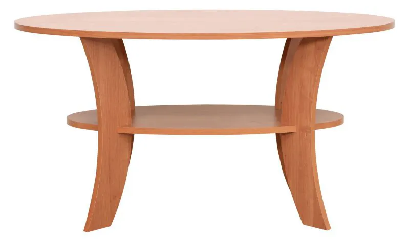 Table basse Grogol 03, Couleur : Aulne - Dimensions : 110 x 68 x 58 cm (L x P x H)