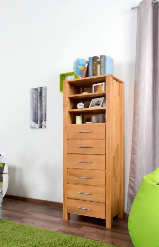 Étagère Wooden Nature 128 Cœur de hêtre massif - 160 x 60 x 40 cm (H x L x P)