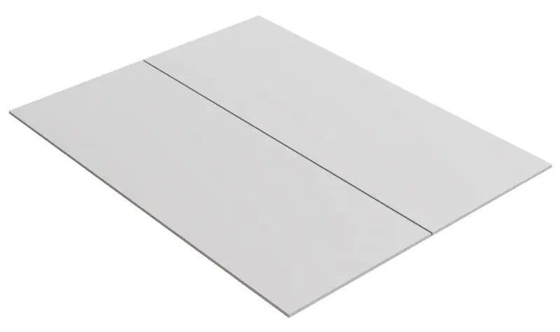 Plaque de base pour lit double, couleur : blanc - 79,20 x 204 cm (l x L)
