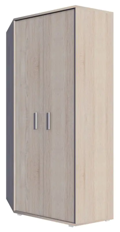 Unité d'angle Garut 34, couleur : Chêne de Sonoma - Dimensions : 194 x 85 x 85 cm (H x L x P)