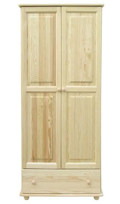 Bois massif-Armoire, Couleur: Naturel 195x84x59 cm Abbildung