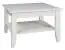Table basse Gyronde 29, pin massif, laqué blanc - 70 x 70 x 48 cm (L x P x H)