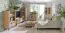 Meuble TV Atule 07, Couleur : Chêne / Gris - Dimensions : 57 x 135 x 42 cm (H x L x P)
