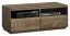 Meuble TV Fazenda 09 | 2 tiroirs Soft Close | Chêne partiellement massif | 47 x 119 x 50 cm | Finition bois véritable, brun foncé