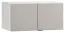 Élément pour armoire à deux portes Pantanoso 13, couleur : blanc / gris - Dimensions : 45 x 93 x 57 cm (H x L x P)