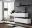 Meuble TV 2 pièces Balestrand 342 | Push-to-open | Noir/Blanc | 110 x 130 x 30 cm
