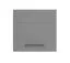 Armoire suspendue avec deux compartiments Pluna 03, Couleur : gris graphite, Bords ABS, Une porte, Dimensions : 57 x 60 x 30 cm, Poignées : Noir, pour cuisine