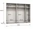 Armoire penderie Korab 94 noir | 2 portes miroir | 3 tringles | 2,5 m de largeur | Fermeture Soft-Close