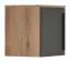 Rehausse pour armoire à portes battantes/ Penderie Burgos 02, Couleur : Chêne / Gris - 45 x 40 x 38 cm (h x l x p)