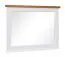Miroir "Veternik" 05, Couleur : Blanc / Chêne - Dimensions : 73 x 98 x 5 cm (H x L x P)