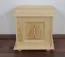 Coffre en pin massif, naturel 182 - Dimensions 50 x 54 x 46 cm (H x L x P)