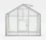 Serre - Serre Radicchio L3, parois : verre trempé 4 mm, toit : 6 mm HKP multiparois, surface au sol : 3,10 m² - Dimensions : 150 x 220 cm (lo x la)