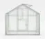 Serre - Serre Radicchio L7, parois : verre trempé 4 mm, toit : 6 mm HKP multiparois, surface au sol : 6,40 m² - Dimensions : 290 x 220 cm (lo x la)