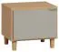 Table de chevet Nanez 17 | Chêne & Gris moderne | 40 x 45 x 40 cm | Soft Close