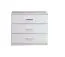 Ensemble complet de chambre à coucher E Zagori, 6 pièces, Couleur : Blanc alpin / Blanc brillant