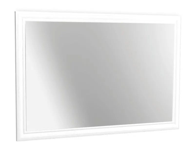Miroir Sentis 16, Couleur : Pin blanc - 84 x 126 x 6 cm (h x l x p)