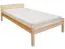 Lit pour enfants / lit pour jeunes en bois de pin massif naturel 86, sommier à lattes inclus - Surface de couchage 80 x 200 cm