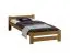 Lit une place Sispony 06 | Pin massif | Finition chêne | Couchage 90 x 200 cm