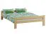 Lit junior design neutre Llorts 13 | Pin massif naturel | 140 x 200 cm