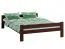 Lit junior style maison de campagne Llorts 15 | Pin massif | Finition noyer | 140 x 200 cm