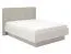 Lit double Krupa 04 | Tête de lit rembourrée beige | Finition cachemire | Protection ABS | Design moderne | 160 x 200 cm