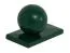 Capuchon en aluminium avec bille pour Mod. P & A, Couleur: vert