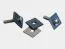 Plaque de fixation en acier inoxydable