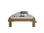 Lit simple / lit d'appoint Erts 05, Pin massif, Couleur : Chêne - Surface de couchage : 90 x 200 cm (l x L)