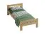 Lit simple Aixovall 01 | Pin massif naturel | Couchage 80 x 200 cm | Design épuré