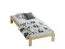 Lit d’appoint design neutre Erts 09 | Pin massif | Finition pin | 100 x 200 cm