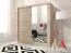 Armoire élégante à cinq casiers Warbreck 18, couleur : Chêne de Sonoma - Dimensions : 200 x 180 x 62 cm (H x L x P)