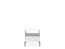 Table de chevet Worthing 30, Couleur : Blanc / Noir / Or - dimensions : 56 x 54 x 39 cm (h x l x p)