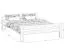 Lit junior design épuré Llorts 11 | Pin massif | Finition noyer | Surface de couchage 120 x 200 cm