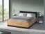 Lit d'appoint / Lit double avec sommier à lattes relevable Dagali 13, très stable, Couleur : Chêne / Noir, Surface de couchage : 160 x 200 cm (L x l), Protections d'angle en ABS
