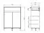 Armoire à chaussures / 1 tiroir / Couleur : Cachemire / 2 portes battantes / Bords ABS / 4 compartiments / Dimensions : 80 x 40 x 109,5 cm / Pour l'entrée