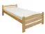 Lit enfant ou adolescent en hêtre massif naturel 118 | 120 x 200 cm | Inclus sommier à lattes