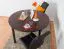 Table en pin massif couleur noyer Junco 235B (ronde) - diamètre 120 cm