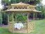 Pavillon Craspedia 01 en bois de pin, massif, imprégné sous pression, surface de base 5,5 m², plancher inclus, toit en pavillon, pagode de jardin, abri en bois