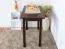 Table rectangulaire en pin massif teinte noyer Junco 226B | 50 x 90 cm | Design moderne, robuste