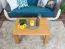 Table basse en pin massif finition couleur érable Junco 484 | 90 x 60 x 50 cm | Design moderne et robuste